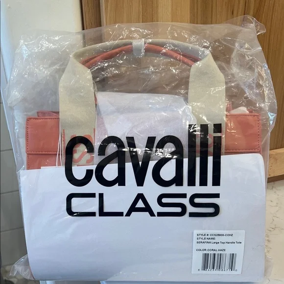 Cavalli Class Serafina Large Top Coral Haze Tote - Picture 3 of 3